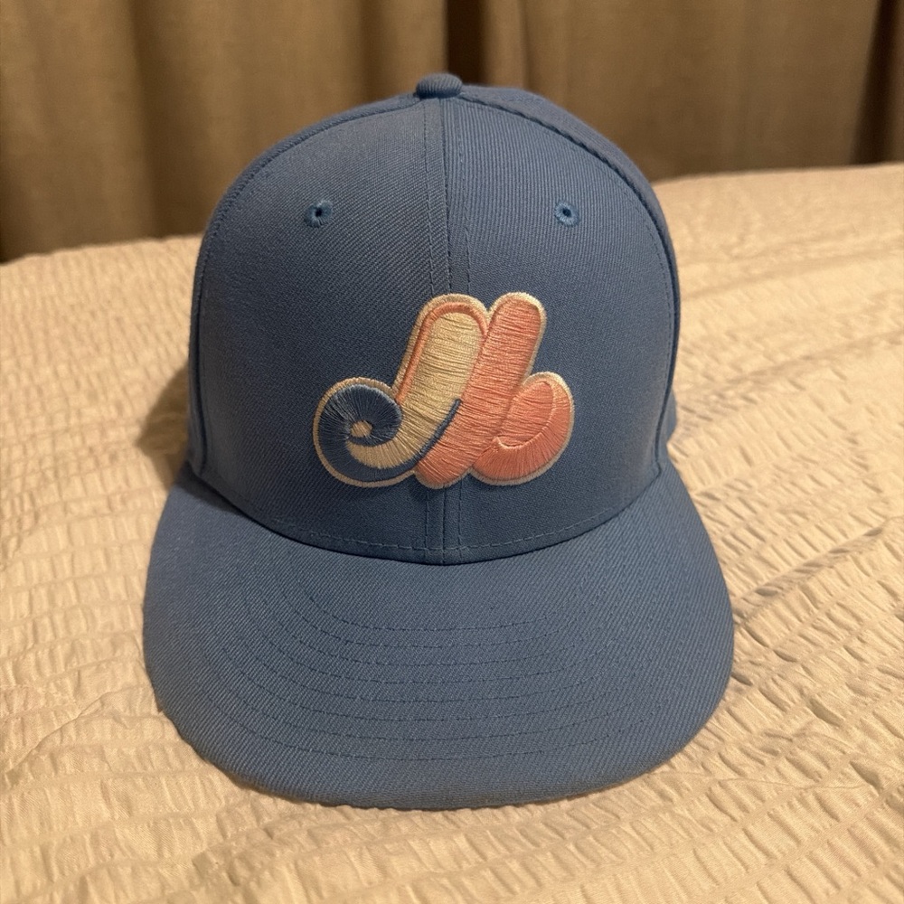Montreal Expos Cotton Candy hatclub Exclusive Fitted Hat 7 3/8